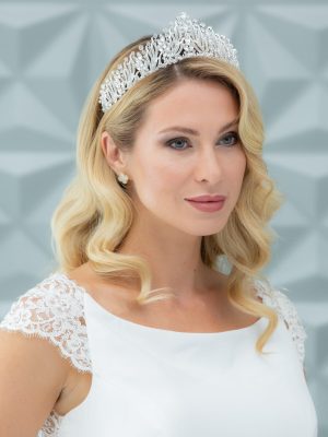 Brand New Maritza Bridal Crown Maritza Bridal 1157 - Flex Floral And Crystal Headband main image 3